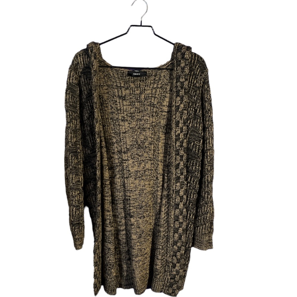 Open-front Hooded Cardigan Sweater / Duster